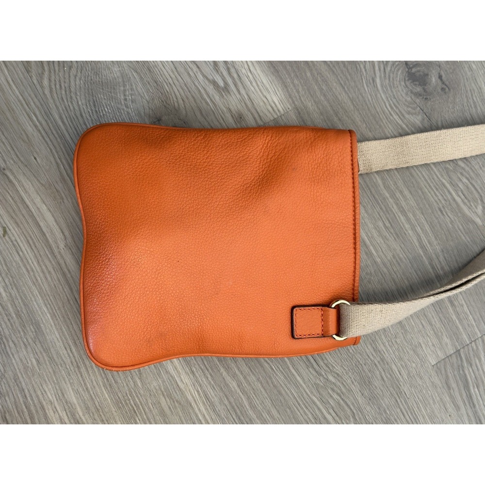 Michael Kors, Fulton Pebble Leather Crossbody Bag, Orange, Small - Picture 4 of 6